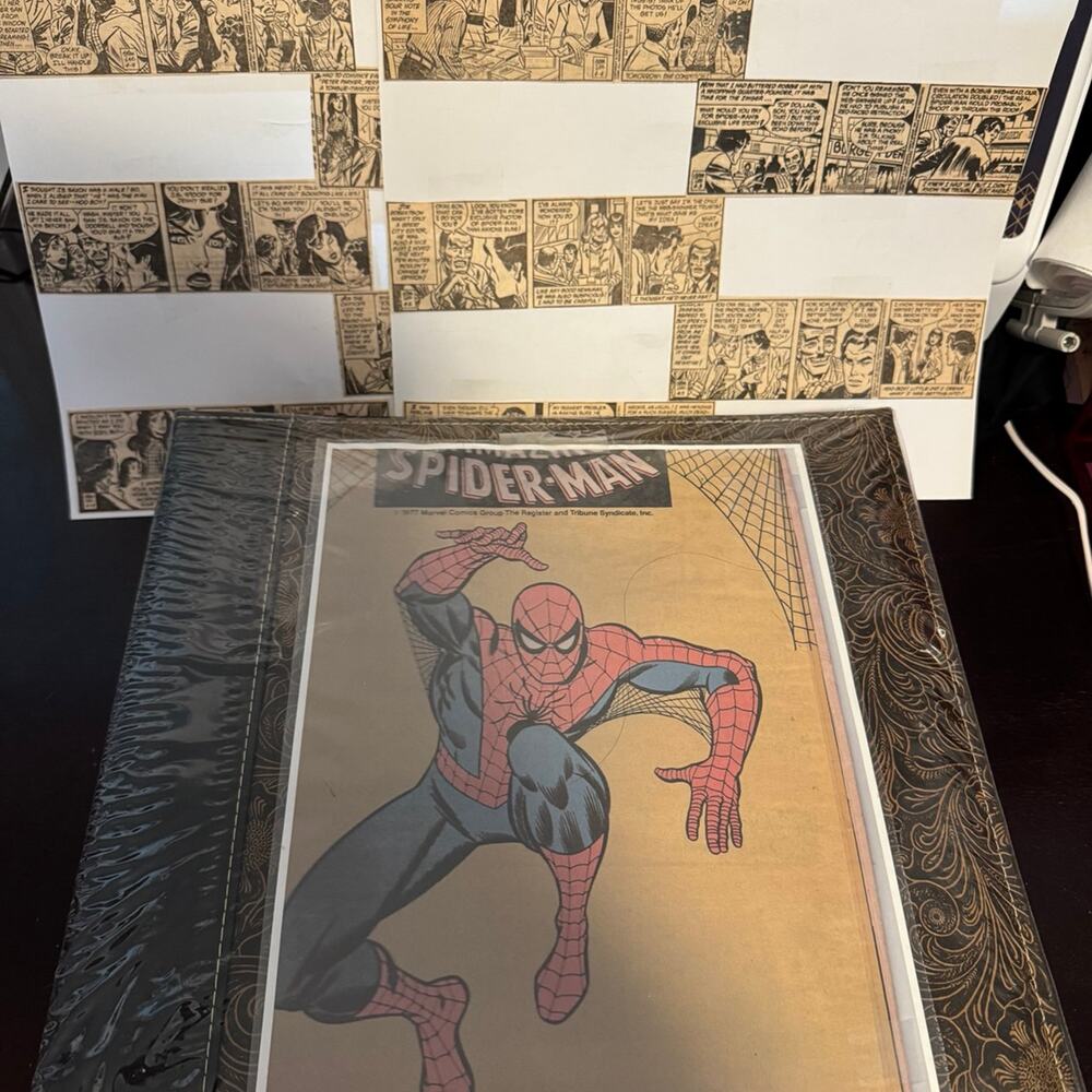 Spiderman newspaper Comic clippings binder